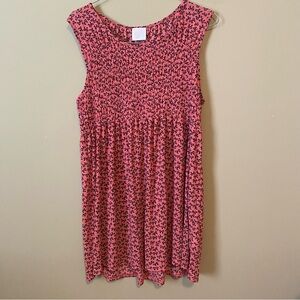 Siren Lily Maternity Coral and Black Bow Patterned Top